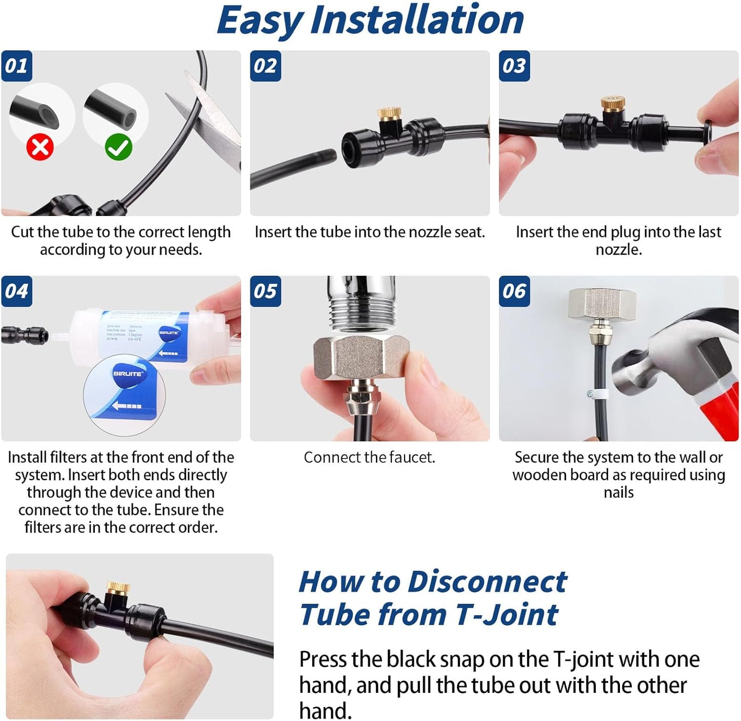 Misters for Outside Patio 32ft– Misting System with Filter and Easy DIY Installation for Garden, Trampoline, and Greenhouse-Ideal for Cooling Patios, and Chicken Coop
