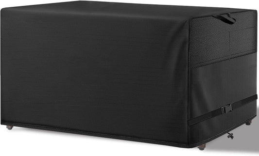 Patio Coffee Table Cover Black Heavy Duty Waterproof Cover 48" L x 26" W x 18" H for Rectangular Coffee Table