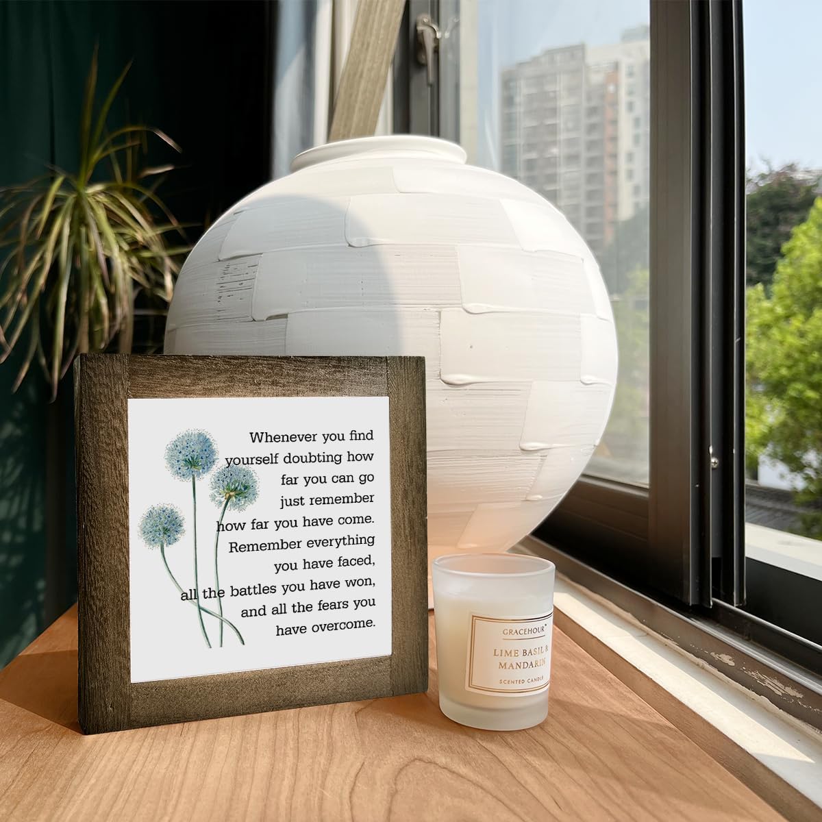 Inspirational Quote Wood Plaque Sign, Be Brave Sign, Whenever You Find Yourself... Box Wood Plaques Desk Décor, Motivational Box Wood Sign, Graduation Decor Gift, Inspirational Quotes Gift E