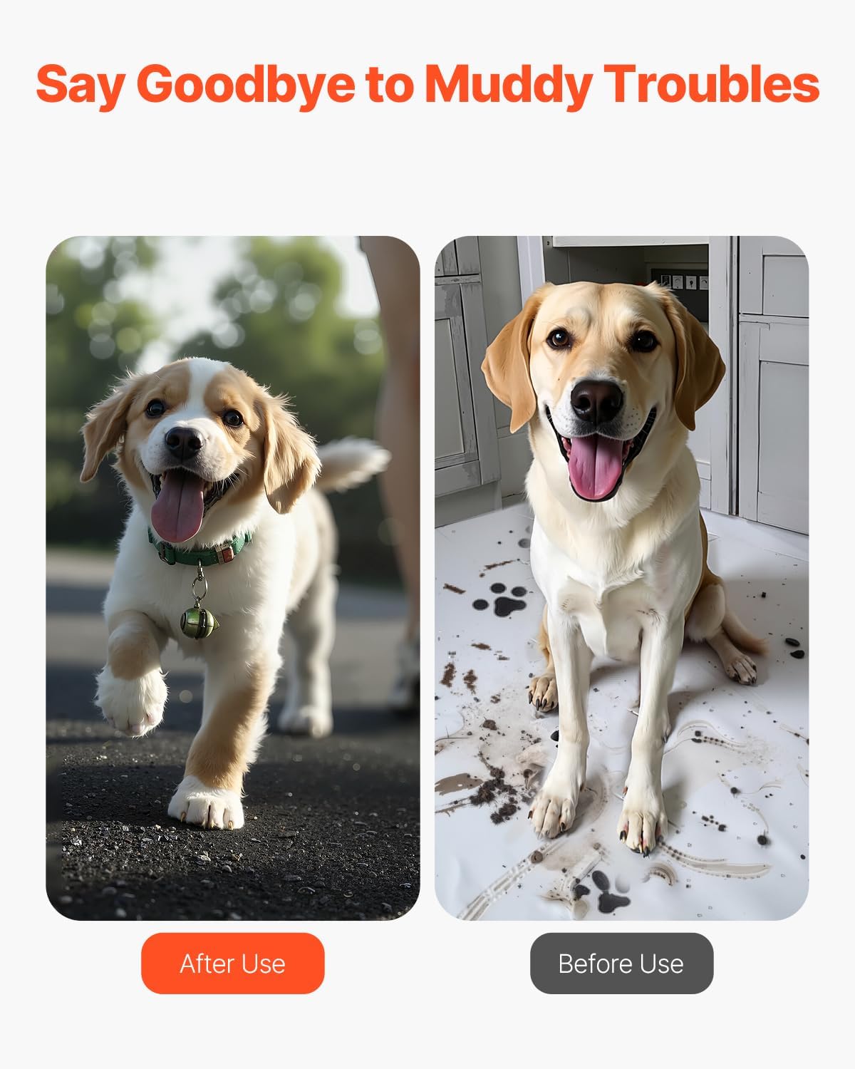 VEVOR 2-Pack Recycled Rubber Mulch Mat 120 x 4.5 in,Permanent Rubber Mulch for Landscaping, Black Mulch Garden Edging Border for Plants,Vegetables & Flower Garden Barrier