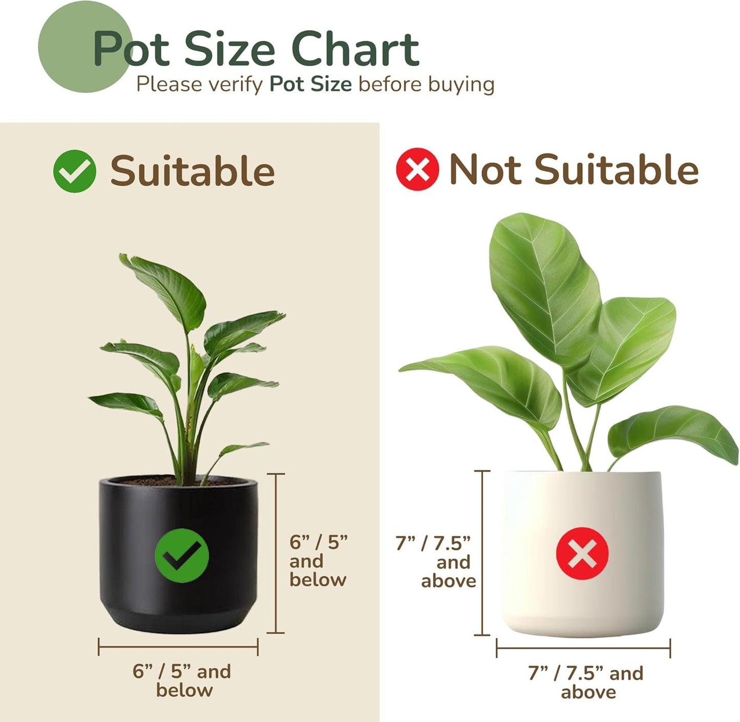 Jute Planter Basket Sustainable Woven Rope Covers for Decorating Indoor/Outdoor Plants Pots 6.5x6.5x6 Inches Ideal Size for 6" Planter-Multi-Purpose Storage Set of 4 White & Natural Jute