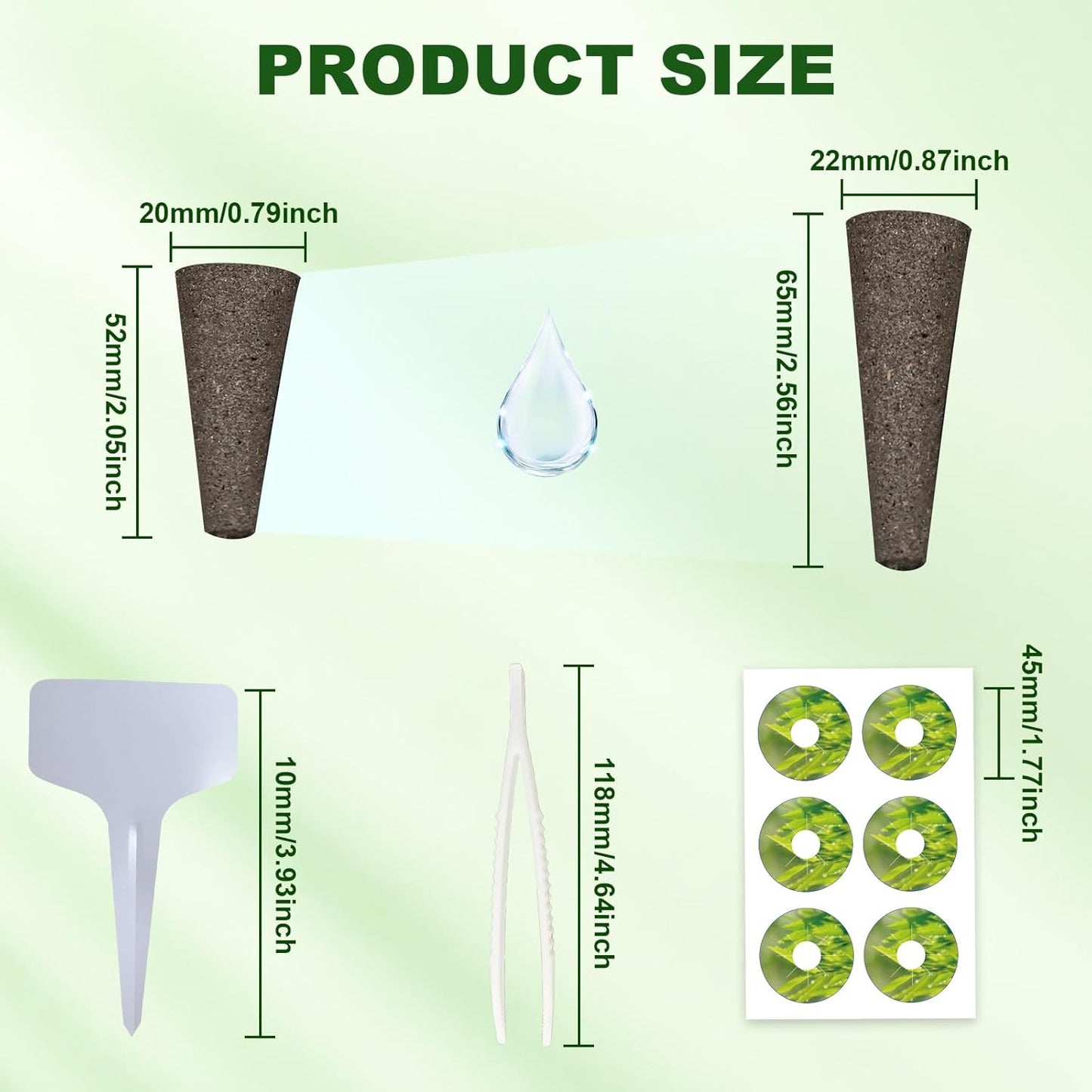 253 Pack Hydroponic Pods Supplies for Aerogarden Pods, Grow Sponges for Hydroponics, Seed Pods Kit with 120 Grow Sponges, 120 Pod Labels,12 Plant Labels, 1 Tweezer for Hydroponic Indoor Garden System