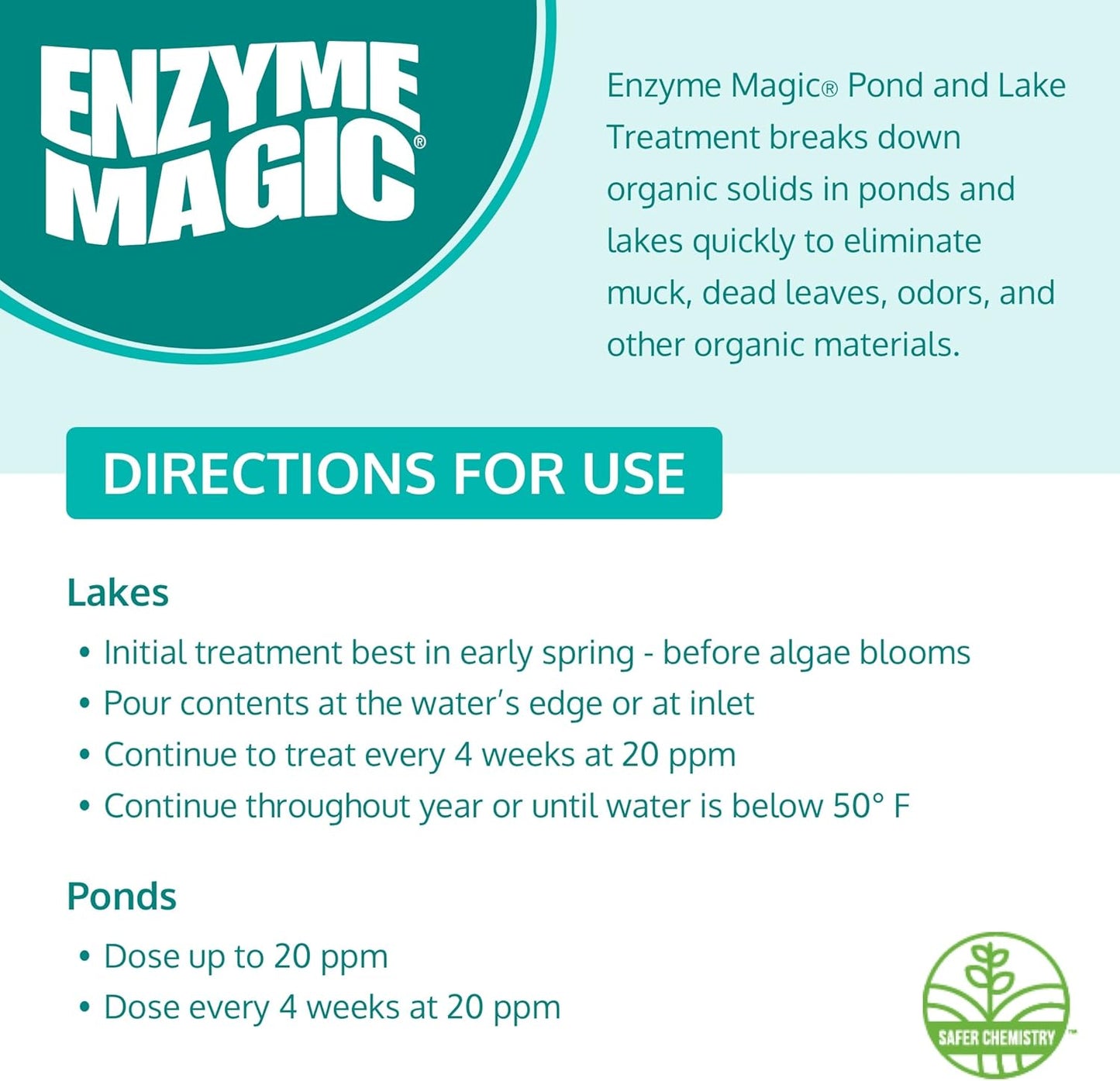 Pond and Lake Treatment – 1 Gallon