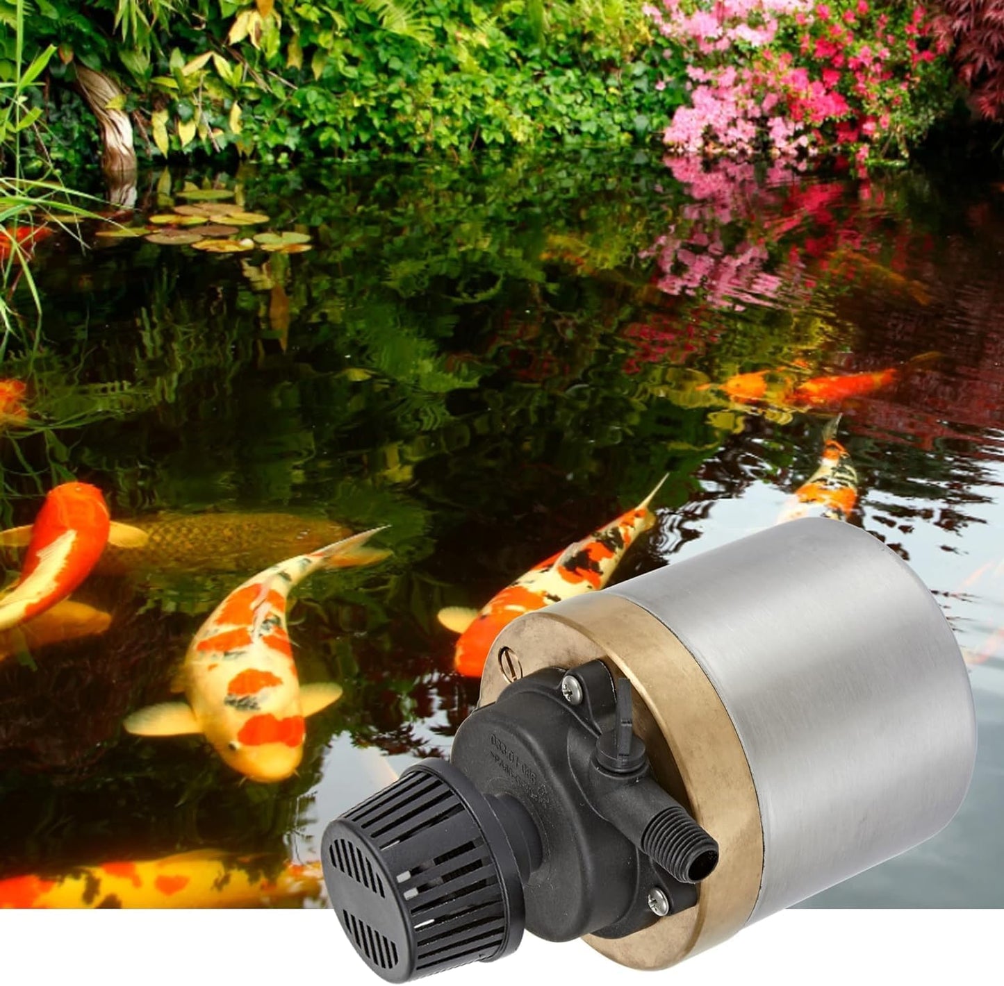 Little Giant S1200PT-20 115 Volt, 920 GPH Oil-less Stainless Steel and Bronze Direct Drive Pump for Fresh or Salt Water Ponds or Fountains, Steel, 517100004