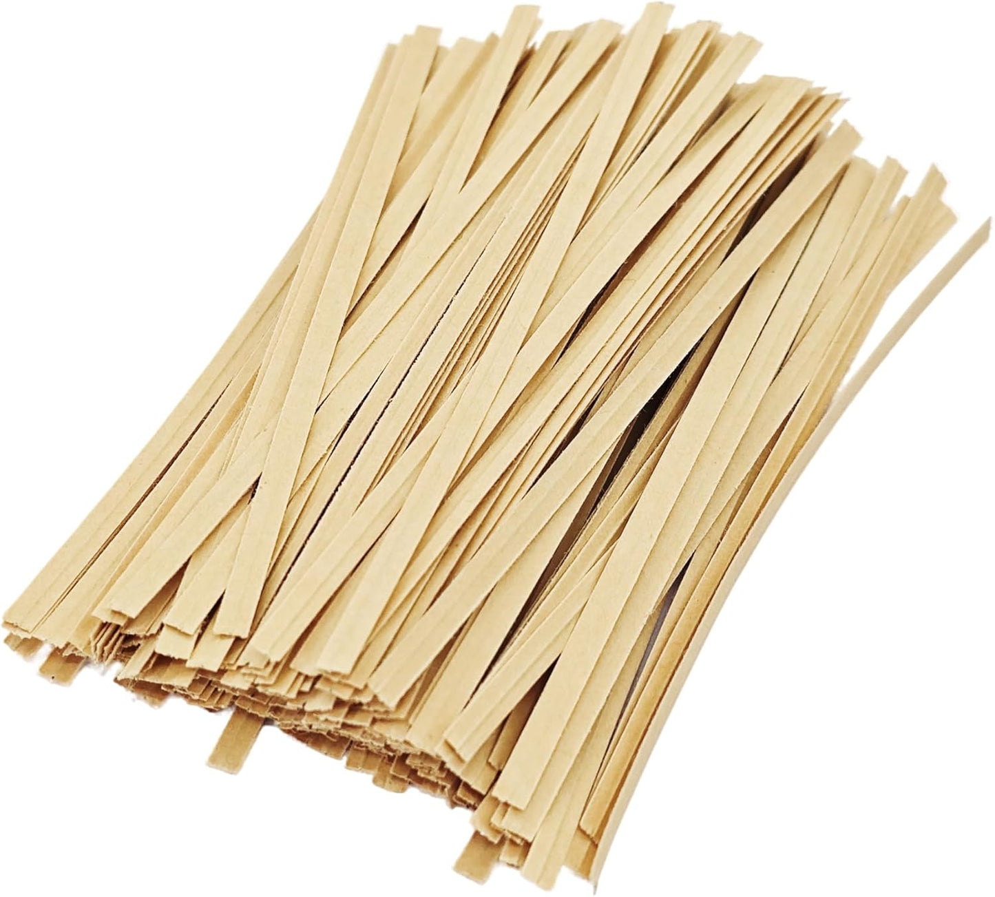 200PCS 4.72 Inch Kraft Paper Twist Ties, Reusable Cable Ties for Tying Bread, Plant Support, Bread Packaging, Candy Bags and Craft Projects (Brown)