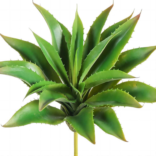 JUSTOYOU Large 12.5" Artificial Succulents Aloe Plants Real Touch Fake Flowers Unpotted for Home Wedding Festival Arrangement (1, Green)
