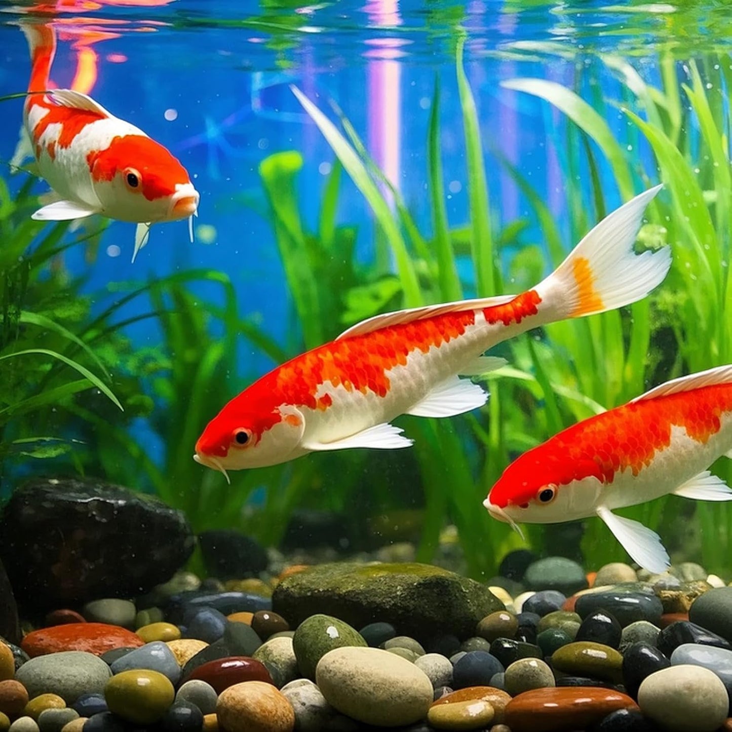 Large River Rocks for Landscaping, 20lbs Colorful Pebbles for Indoor Plants, 2-3 Inch Decorative Rocks for Planters, High Polished Stones for Vase Filler Fish Tank Garden