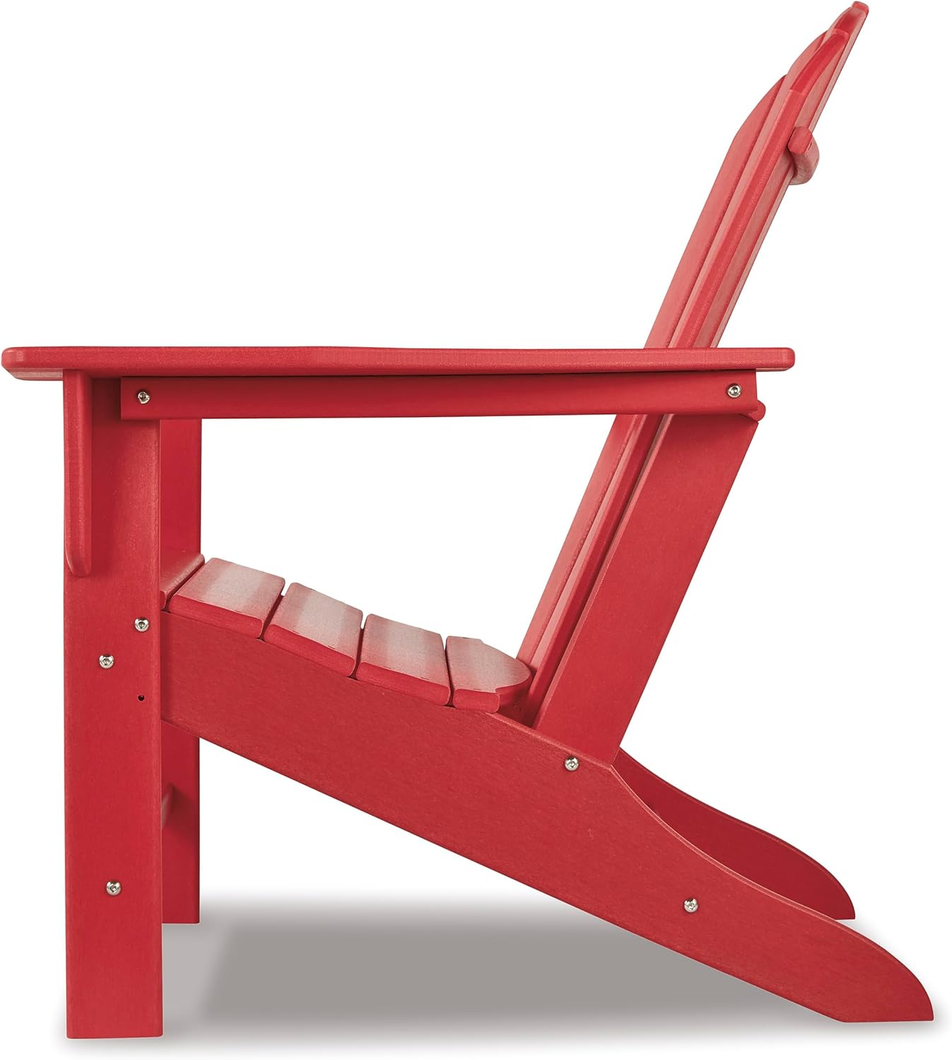 Signature Design by Ashley Sundown Treasure Outdoor Patio HDPE Weather Resistant Adirondack Chair, Red