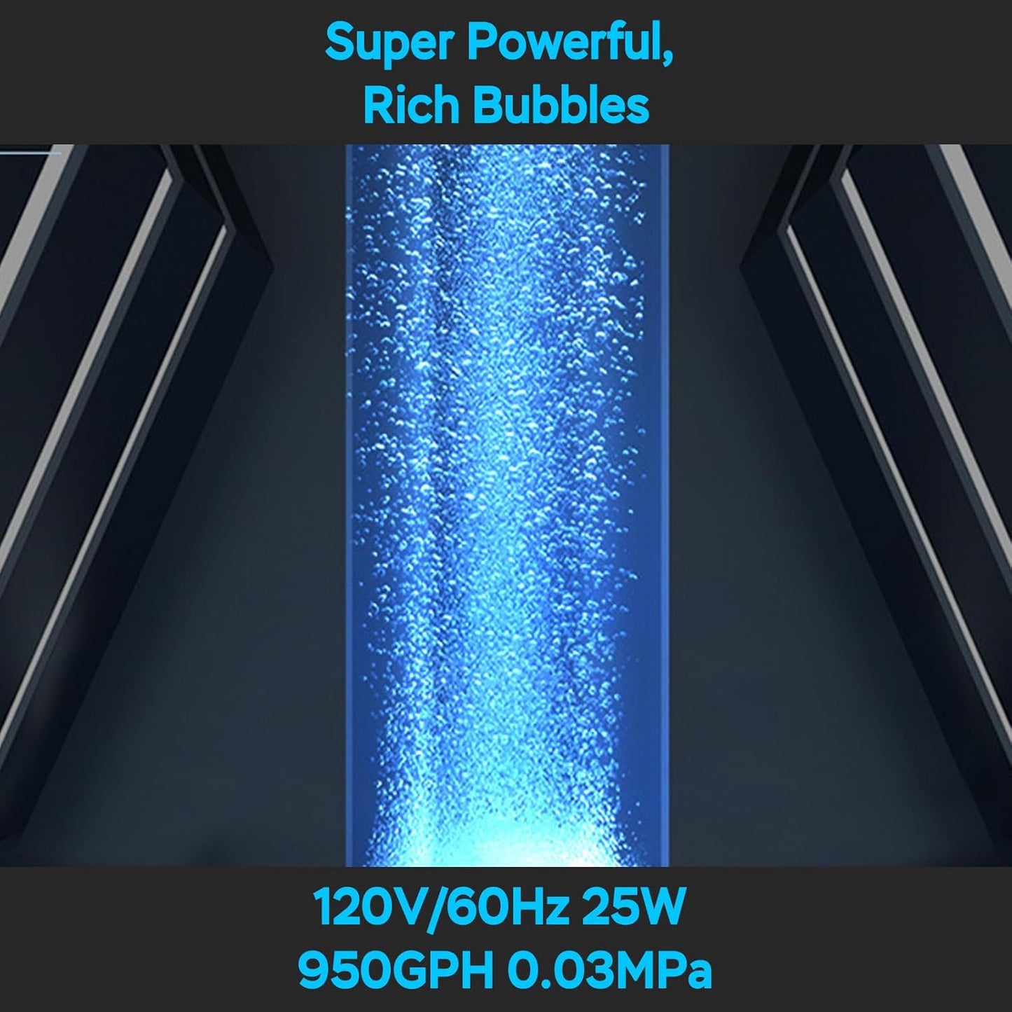 AquaMiracle Linear Air Pump, 635/950/1600/4000GPH Pond Bubbler Septic Air Pump, Energy-Efficient Pond Aerator for Outdoor Ponds, Aquariums, Hydroponics, Waste Treatment
