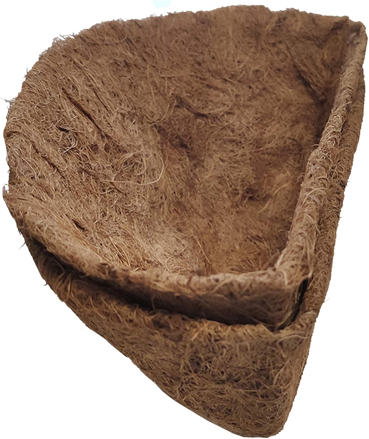 2PCS Half Round Hanging Basket Liners Replacement Coco Liner for Hanging Basket Wall Flower, 100% Natural Coconut Fiber Plant Basket Liner for Garden Planter Flower Pot (20 inch)