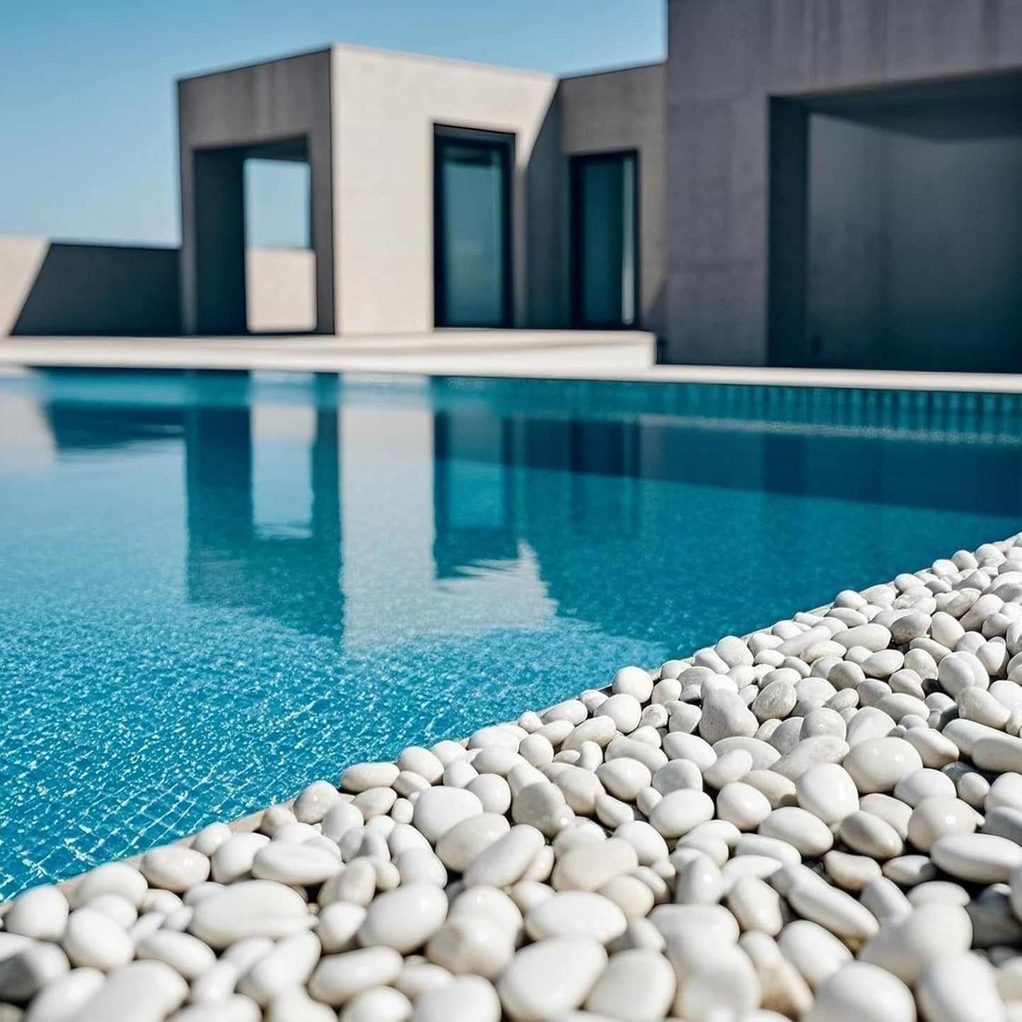 Large River Rocks for Landscaping, 40lbs Aquarium Rocks, 3-4 Inch White Pebbles for Indoor Plants, Natural Stones for Garden Paving Plant Rocks Crafting Walkways