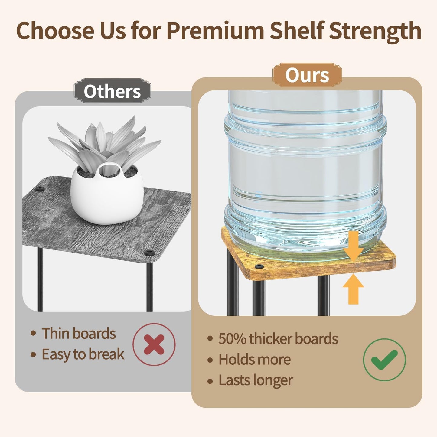 LASZOLA Black 4 Tiered Wood Plant Stand Indoor for Larger Heavy Duty Planter, Sturdy Multi Level Vertical Flowers Racks for Narrow Inside Floor, Decorate Shelving for Hold House Tree, Space Saving