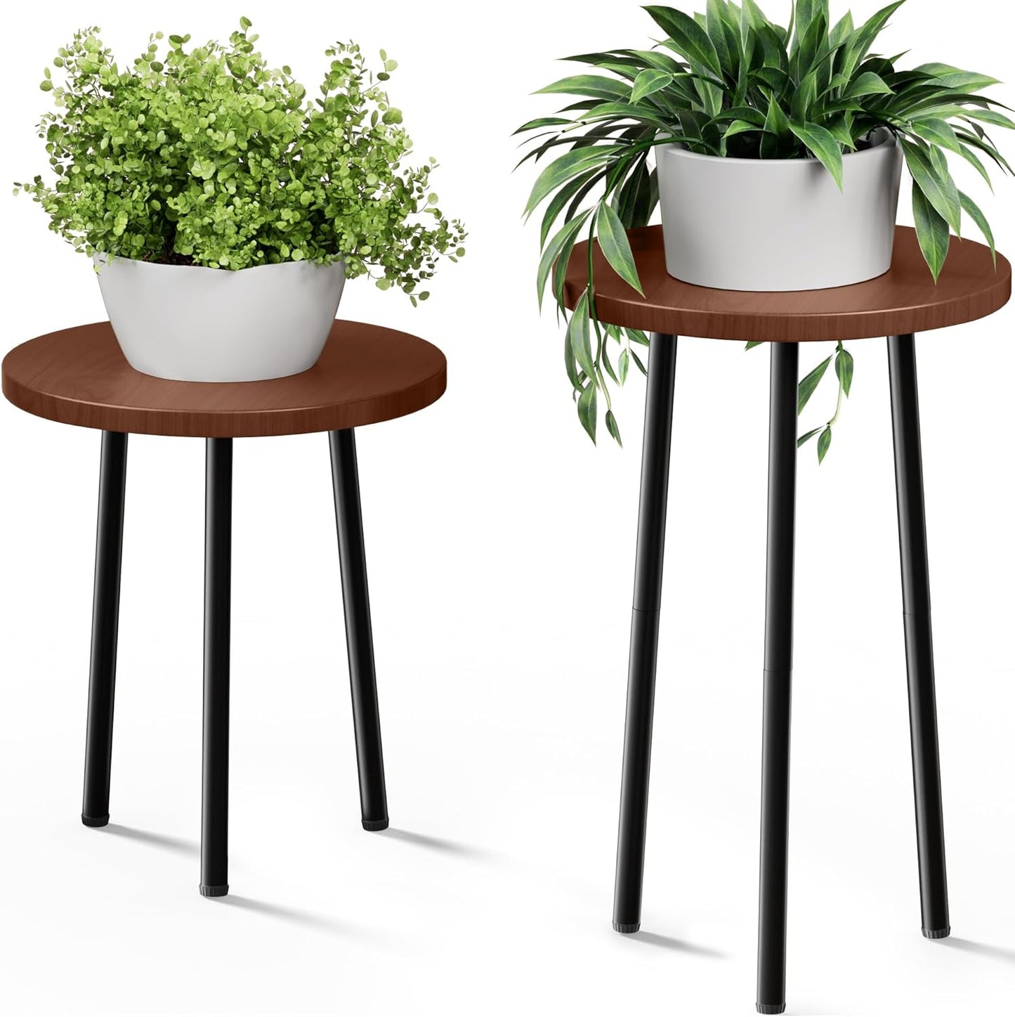 Plant Stand Indoor, Mid Century Plant Holder 2 Pack , Corner Plant Stand Modern Plant Table for Indoor Plants Home & Garden Decor , Outdoor Plant Stands for Patio Garden Office Living Room