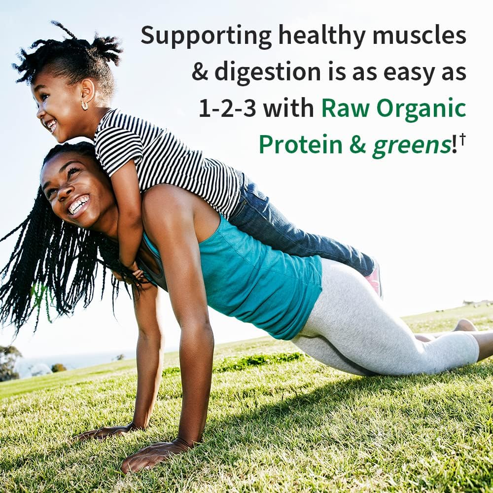 Garden of Life Raw Organic Protein & Greens Vanilla - Vegan Protein Powder for Women and Men, Plant and Pea Proteins, Greens & Probiotics, Gluten Free Low Carb Shake Made Without Dairy 20 Servings