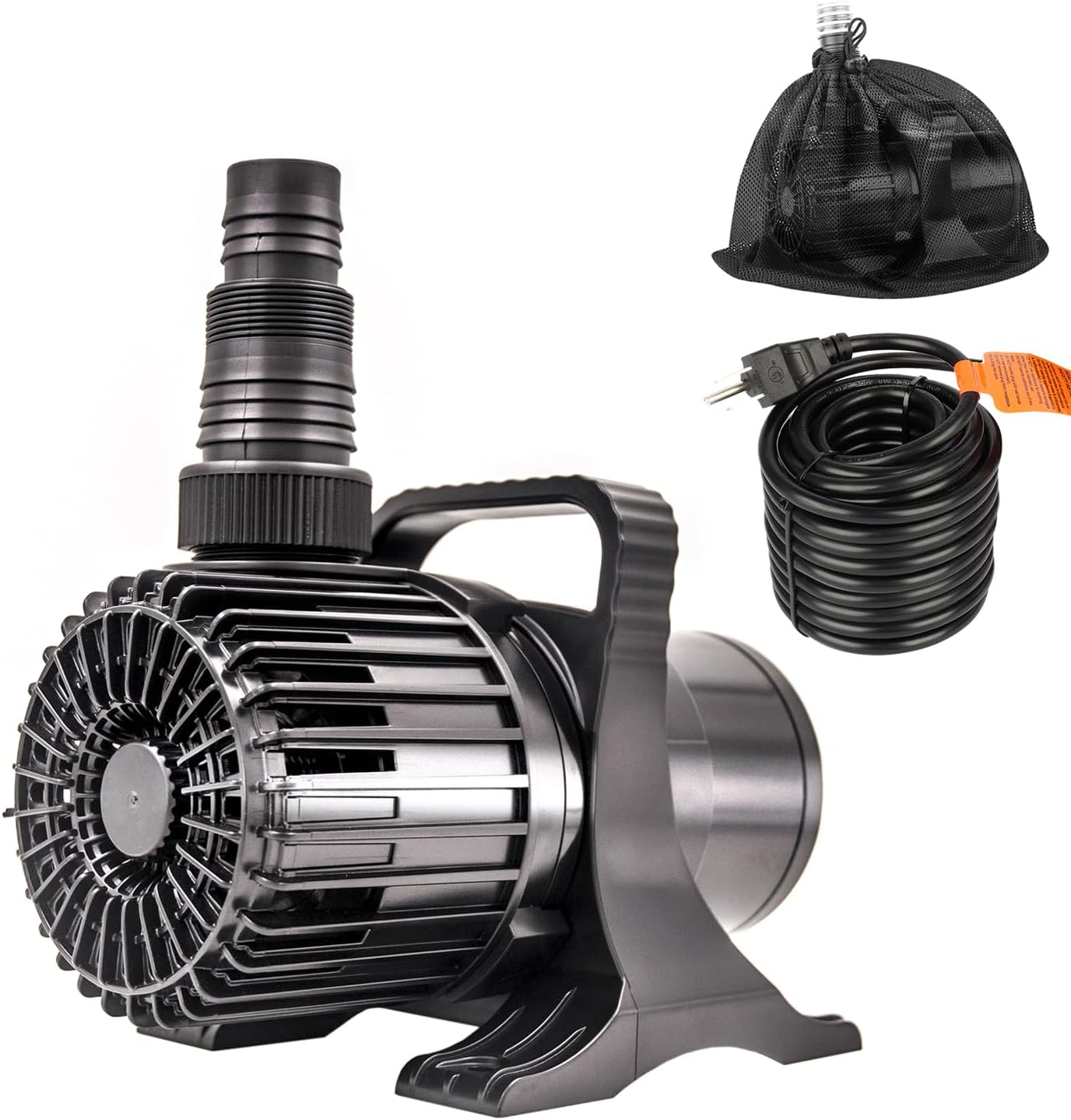 OYO WATER Outdoor Large 6900gph-320W 32.8FT Pond Water-fall & Kio Fish Fountain-s & Garden Pump Submersible IPX8: Long 32.8FT Cord Smart-er & Quieter Duck & Yard&Patio Ponds Pumps, 1 Barrier Pump Bag