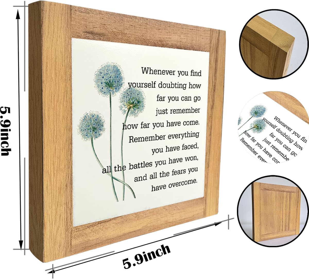 Inspirational Quote Wood Plaque Sign, Be Brave Sign, Whenever You Find Yourself... Box Wood Plaques Desk Décor, Motivational Box Wood Sign, Graduation Decor Gift, Inspirational Quotes Gift D