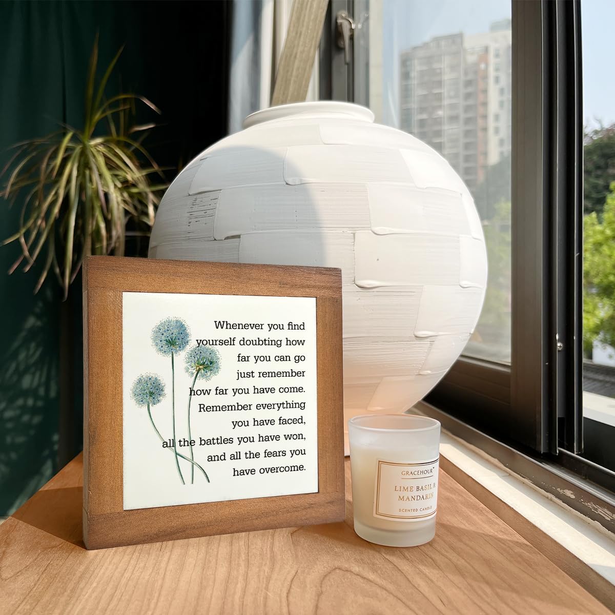 Inspirational Quote Wood Plaque Sign, Be Brave Sign, Whenever You Find Yourself... Box Wood Plaques Desk Décor, Motivational Box Wood Sign, Graduation Decor Gift, Inspirational Quotes Gift F