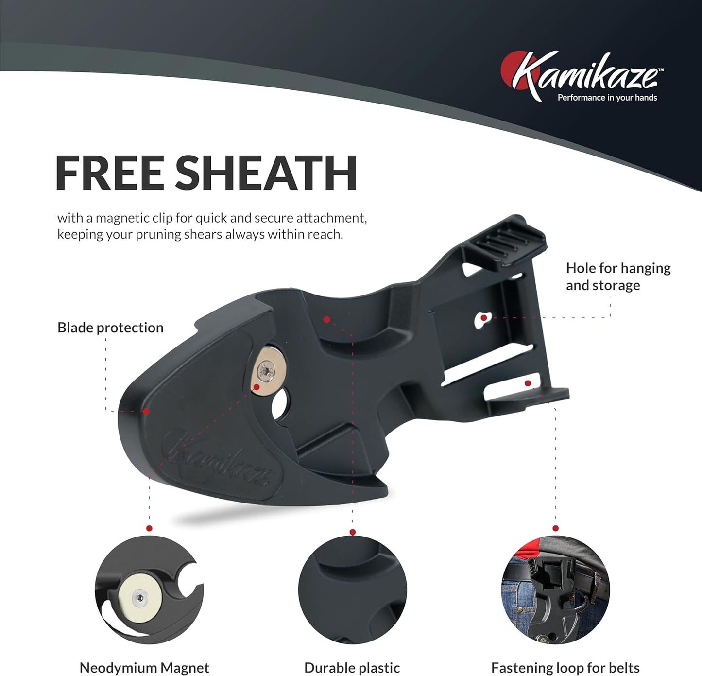 EZ Kut Kamikaze Force Bypass Pruning Shears Heavy Duty - Best Pruners for Gardening and Gifts for Women and Men - Gardening Hand Tools with a since 1988