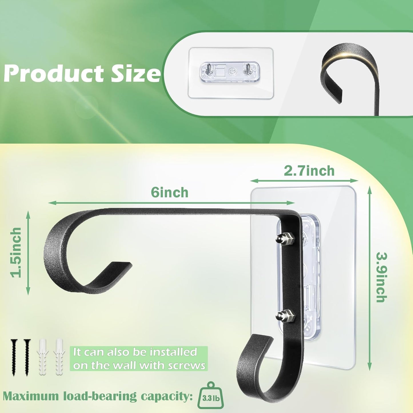 Bird Feeder Hanger Window Mount: Metal Hanging Bird Feeder 6Inch - Geometric Window Hummingbird Feeder - for Outside Decorative - 4pcs