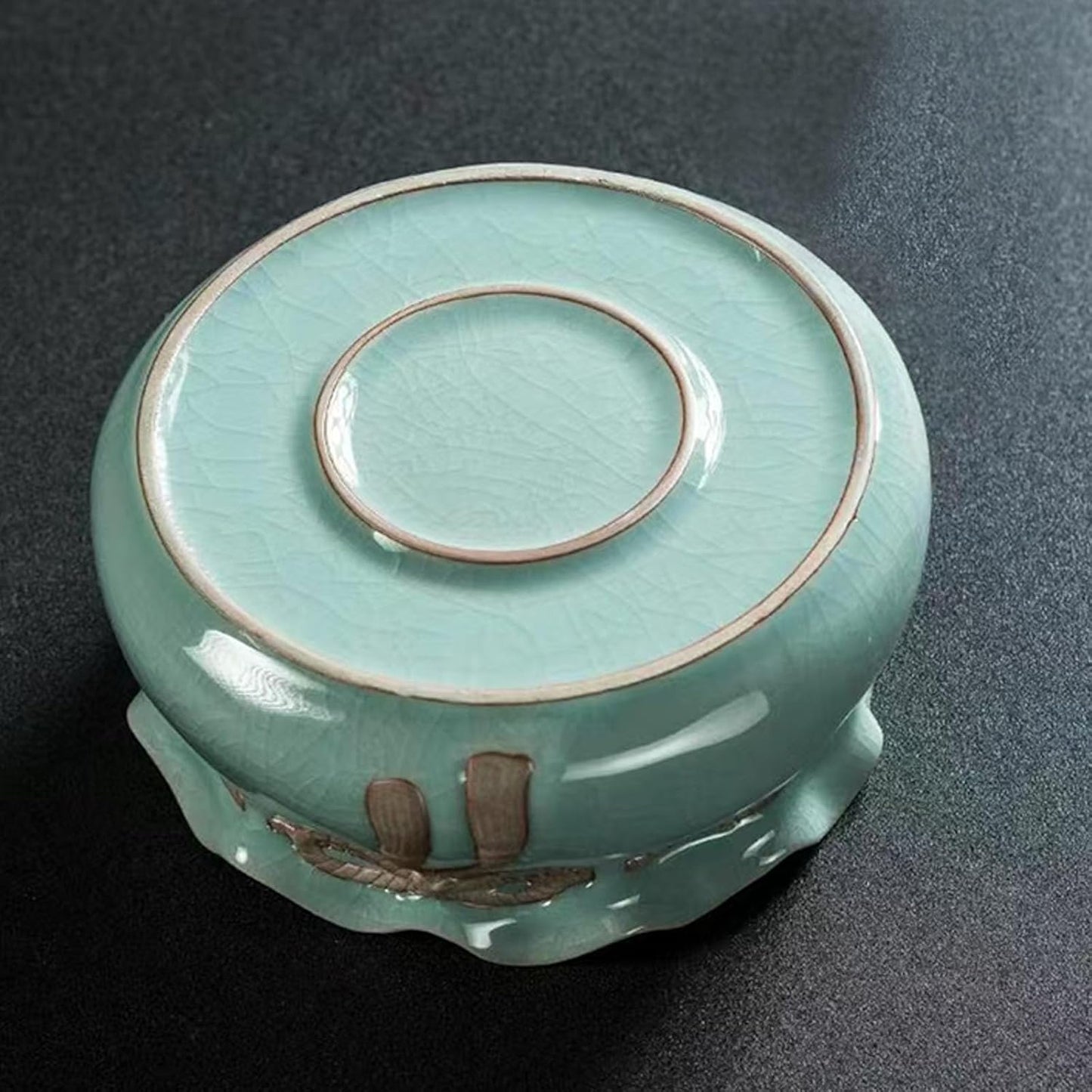 Lotus Bowl Planter, Lotus Bowls for Planting in Water Indoors, Ceramic Planters for Indoor Plants, Thickened Round Planter, for Succulent Plants Leak-Proof Design (Cornucopia)