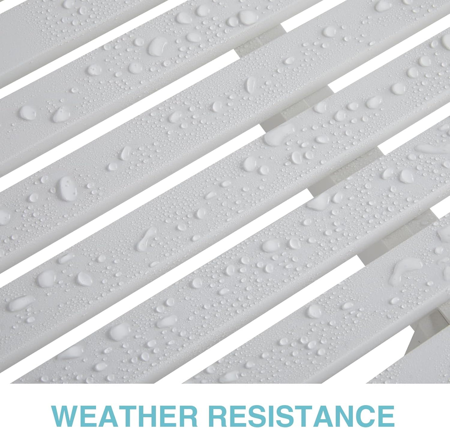 Psilvam 2-Person Poly Lumber Outdoor Bench with 700 Lbs Weight Capacity – Weatherproof Garden Seating for, Balcony Porch & Park, All-Weather Fade-Resistant Patio Furniture (White)