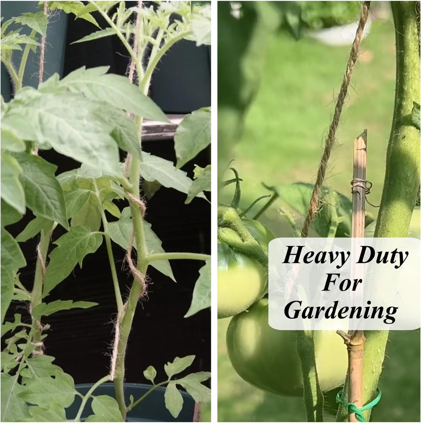 Jute Twine 328 Feet 2.5mm 4Ply Heavy Duty Brown Jute Rope String for Home Gardening Plant Picture Hanger Industrial Packing Mason Jars Wedding Decorations Crafts