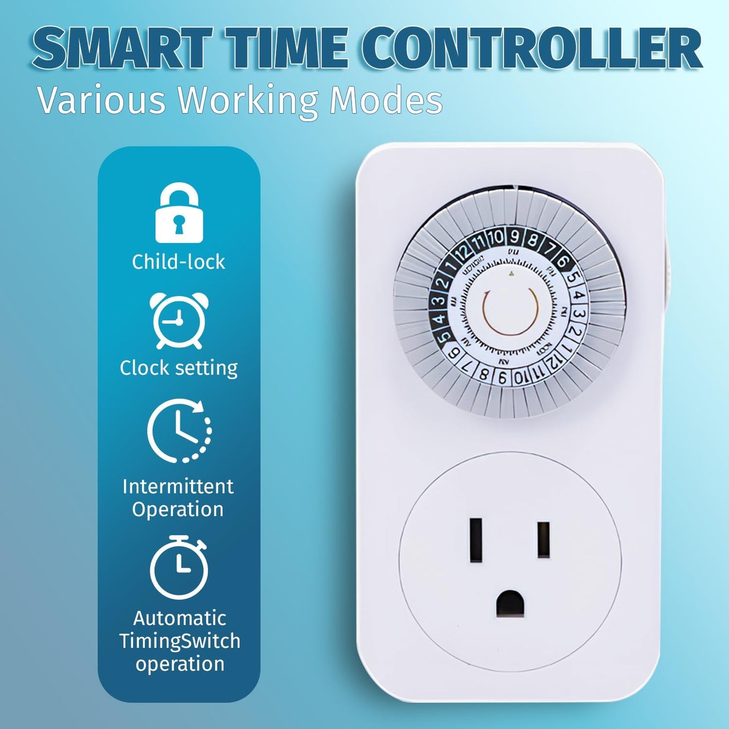 Pond Aeration Pump,550W Power 5.2CFM for Up to 3 Acre with Timer,3/4 HP Compressor