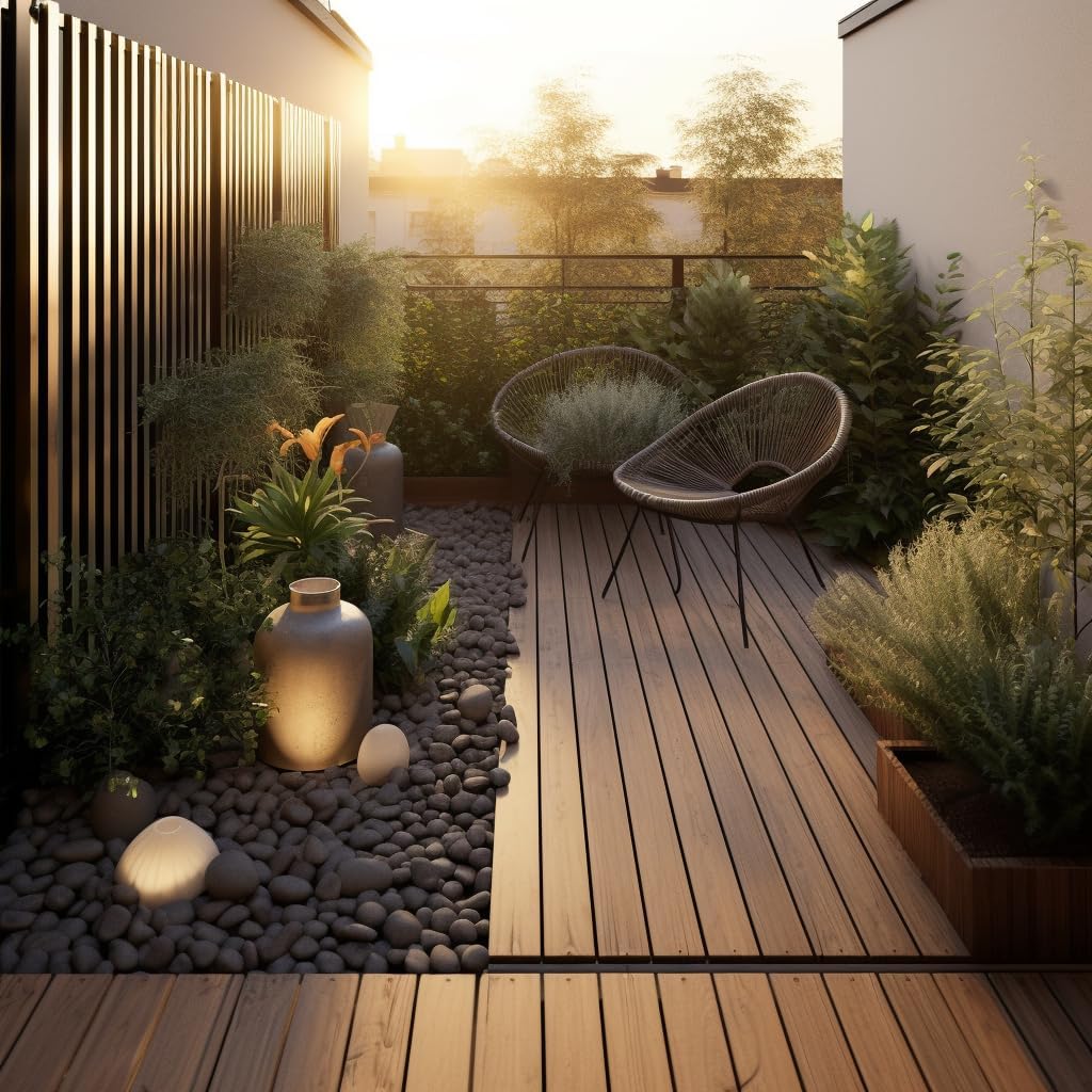 6 LBS River Rocks, StoneCreek, Decorative Garden Stones for Plant Landscaping, Polished Gravel Filler Pebbles for Home Decoration, Vases, Succulents, Flower Beds and Fish Tanks (Black, Medium)