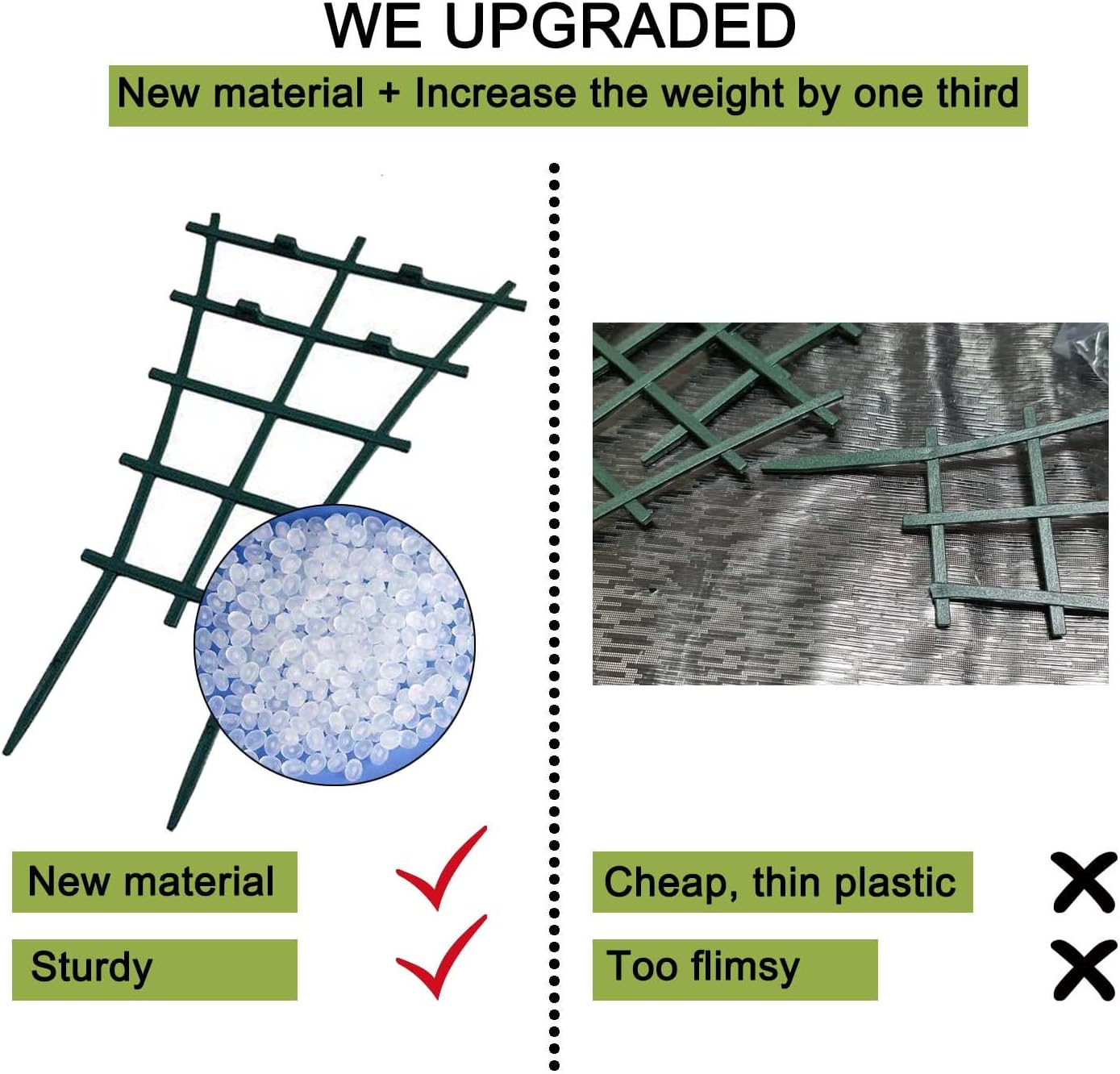 Plant Trellis Indoor, 6Pcs Stackable Plant Trellis for Climbing Plants Indoor, Small Plant Climbing Trellis for Potted Plants Plastic Climbing Plant Support Trellis for Houseplant Hoya Pothos