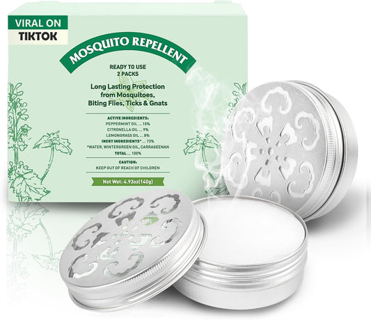 Mosquito Repellent, Peppermint Oil to Repel Mosquito, Ticks, Gnats and Pest, Insect Repellent for Indoor and Outdoor, 2 Packs