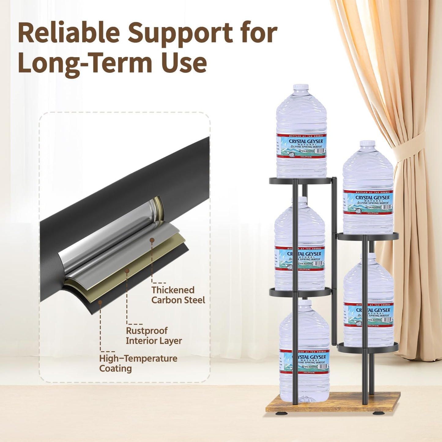 LASZOLA Black 4 Tier Plant Stand Indoor Heavy Duty Metal Planter Flower Holder Rack, Multi Modern Narrow Organizer, Floor Vertical Tower, Spiral Sturdy Decorate for House Bathroom Office Living Room