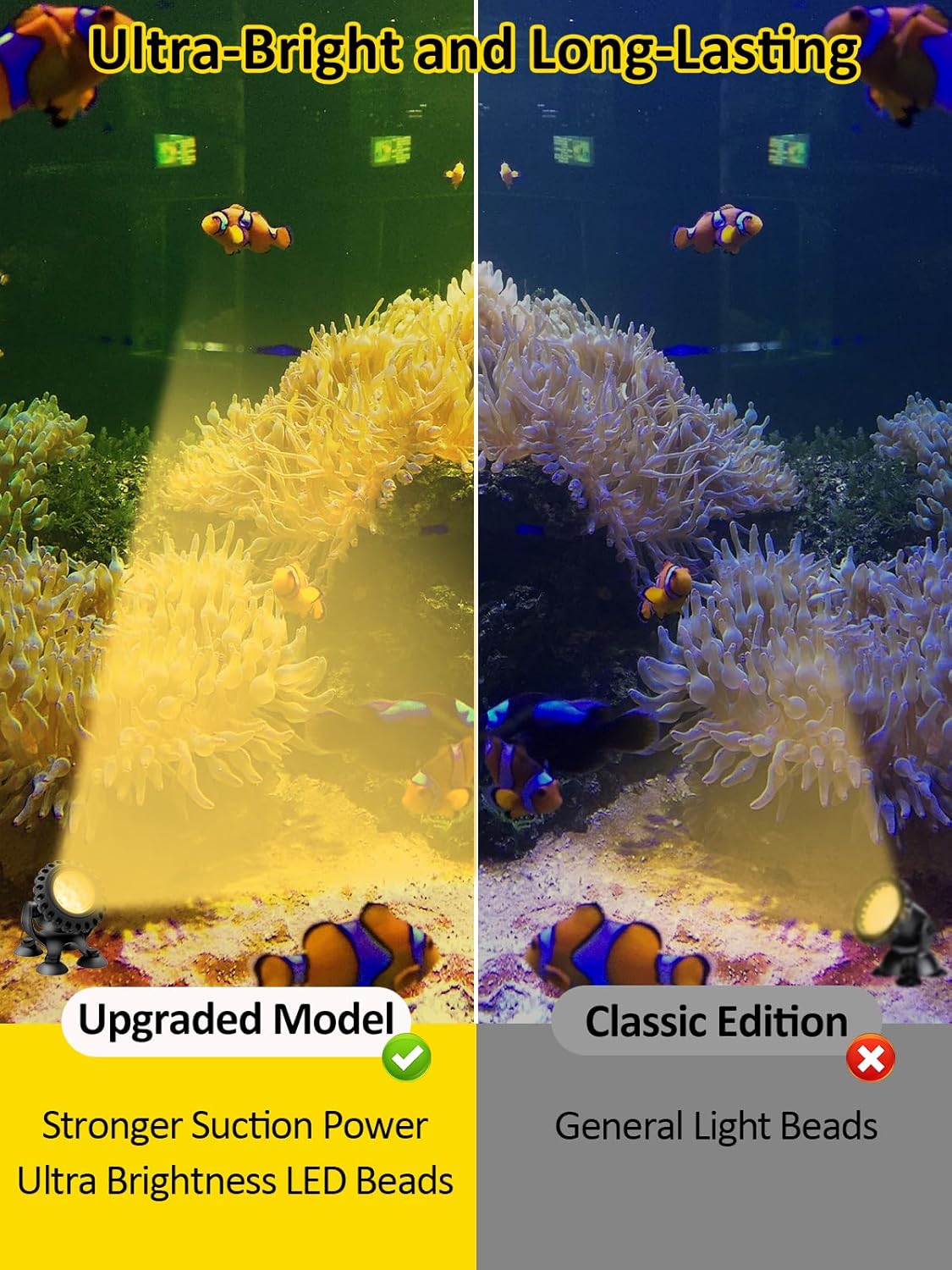 T-SUN Colored Pond Lights with Timer, LED Underwater Pond Light Submersible Fountain Lights for Fish Tank Landscape Spotlight - Remote Control, IP68 Waterproof, Aquarium, Waterfall, Yard (Set of 5)