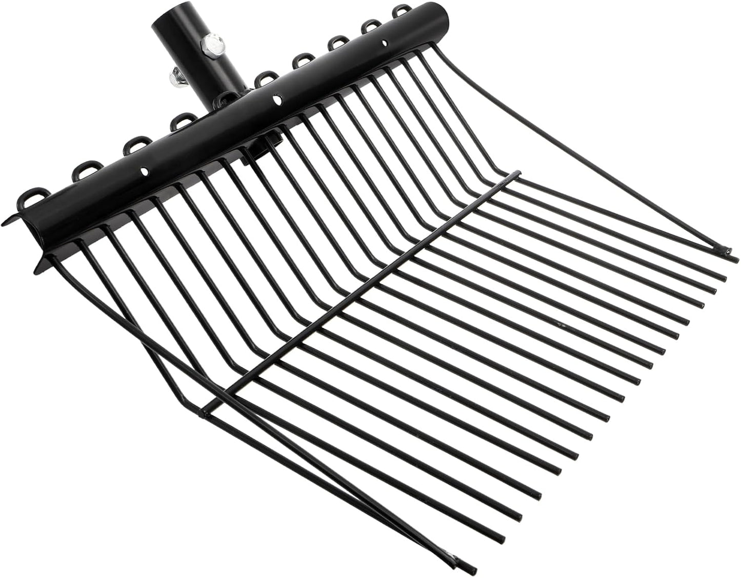 Pitch Manure Fork Head, Metal Pitch Fork for Garden, Durable Digging Fork Rake Head Replacement with Angled Tines, Stable Pitchforks Scoop for Mulch Horse Stall Picking up Hay Animal
