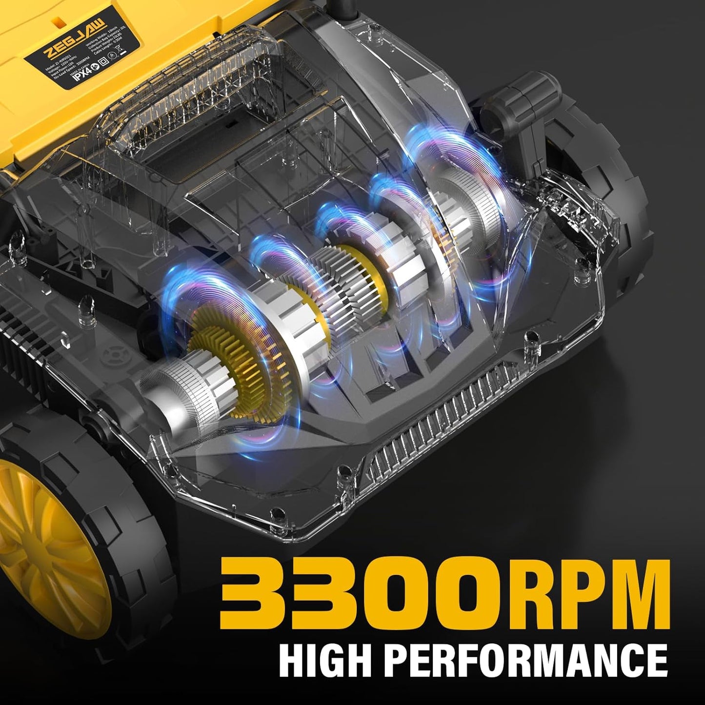 Electric Dethatcher and Scarifier 2-in-1, 13-inch 12Amp Lawn Dethatcher, 4-Position Depth Adjustment with 30L Collection Bag, Quick-Fold, Keeps Lawn Health for Garden & Yard