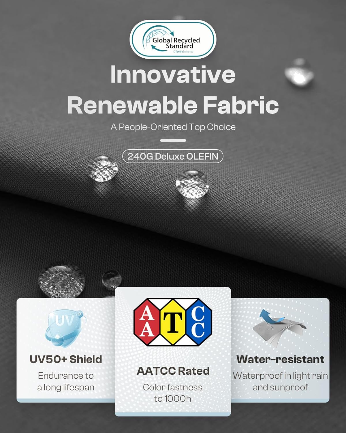 Aluminum Outdoor Patio Furniture, 1 Piece Loveseat, All-Weather Metal Modern Outside Sofa for Deck, Porch (LightGray)