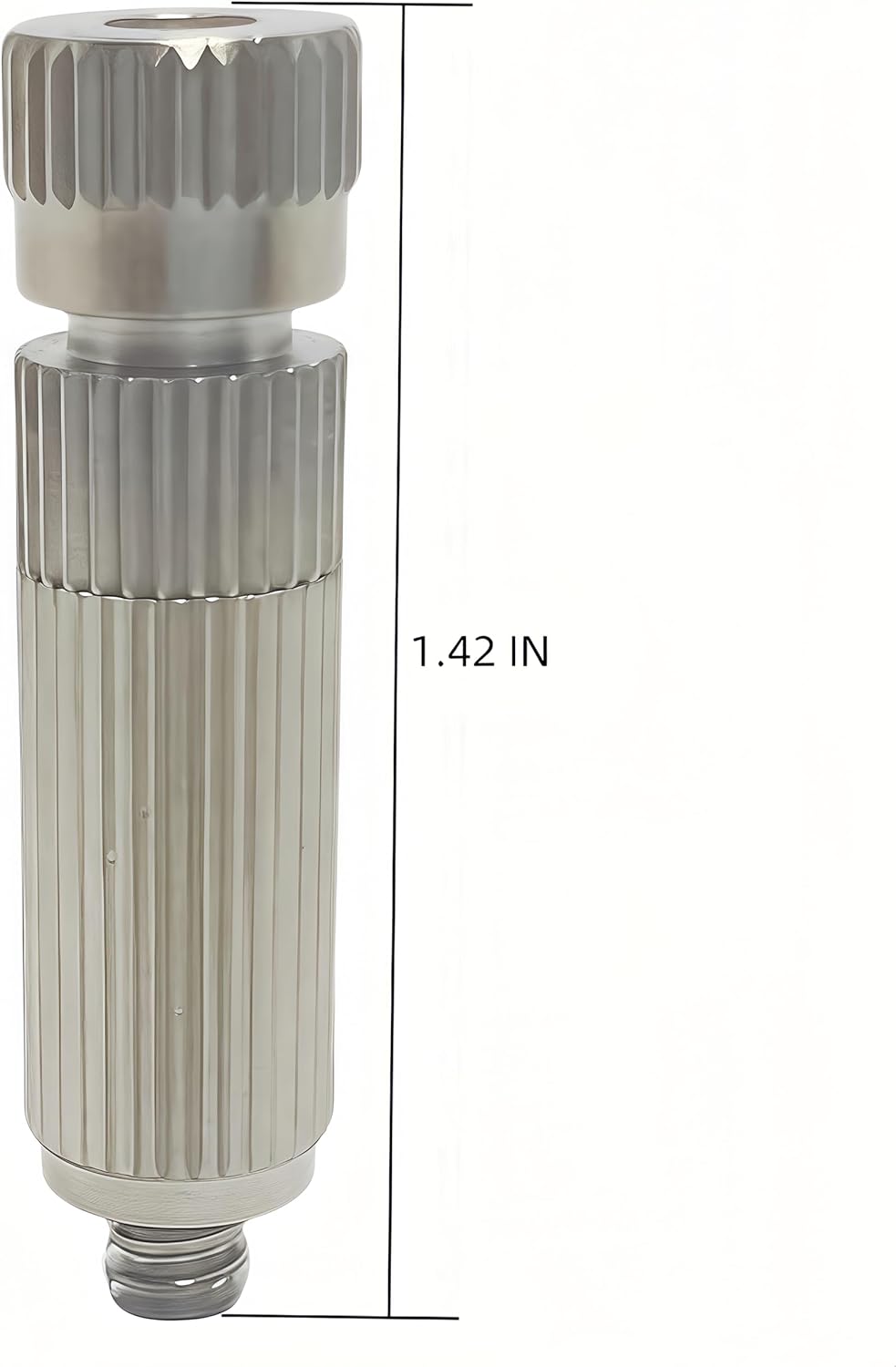 High Pressure Brass Nickel Plated Misting Nozzle for Outdoor Cooling Mist System, 0.7mm Ceramics Orifice, Anti-Drip Cleanable, 10pcs