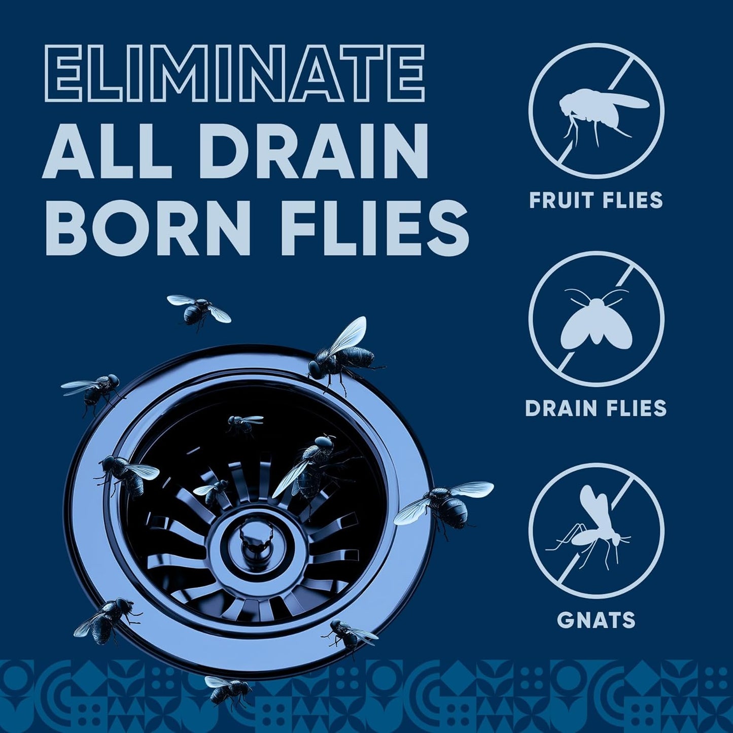 Fruit Fly Drain Treatment | Drain Fly Eliminator | All-Natural, Eliminates Gnats, Sewer Flies and More - Works in All Drains - 1 Gallon