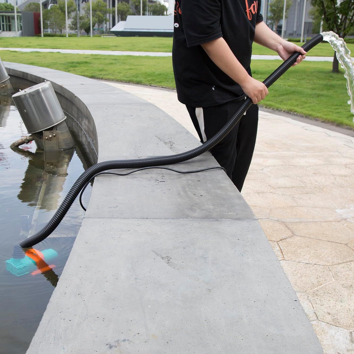 1/3HP Pond Pump, 3300GPH Waterfall Pump with Protective Mesh Filter for Koi Pond Pool Waterfall Fountains Fish Tank and Aquarium…