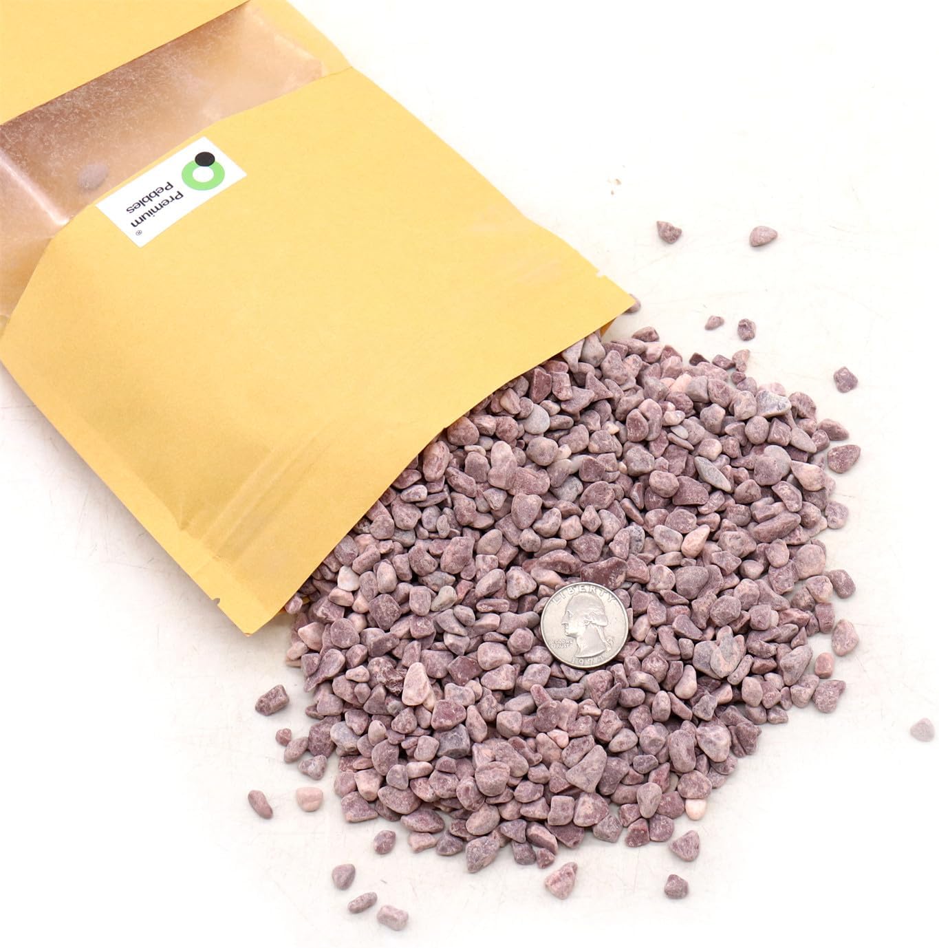 Rocks for Plants.Red Color Decorative Pebbles. 1/5 Inch 2 lbs. for Garden, Landscaping, Indoor, Vase fillers, Crafting, Succulents, pots, Plants (Mini, RED, 2)