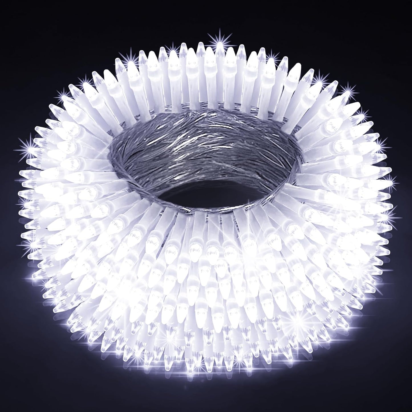 200 LED 66ft Christmas String Lights Indoor Outdoor, 8 Modes Christmas Fairy Lights with Timer & Momory, IP44 Waterproof Christmas Tree Lights for Xmas Patio Yard Fence Balcony Garden (Cool White)