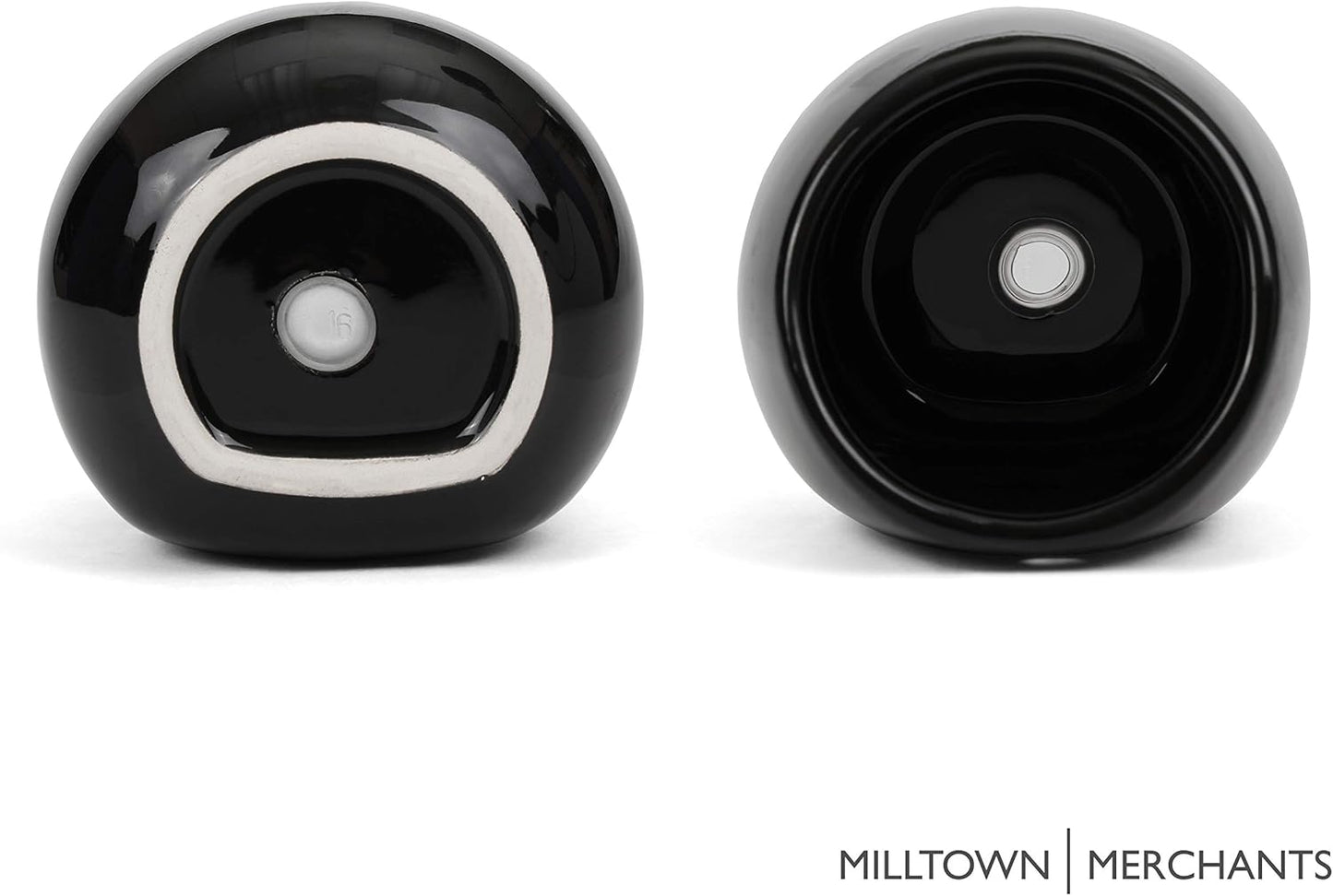 Milltown Merchants Succulent Wall Planter - Black Ceramic Mounted Vase - Plant Pot for Living Wall (1 Pack/Modern/Black)