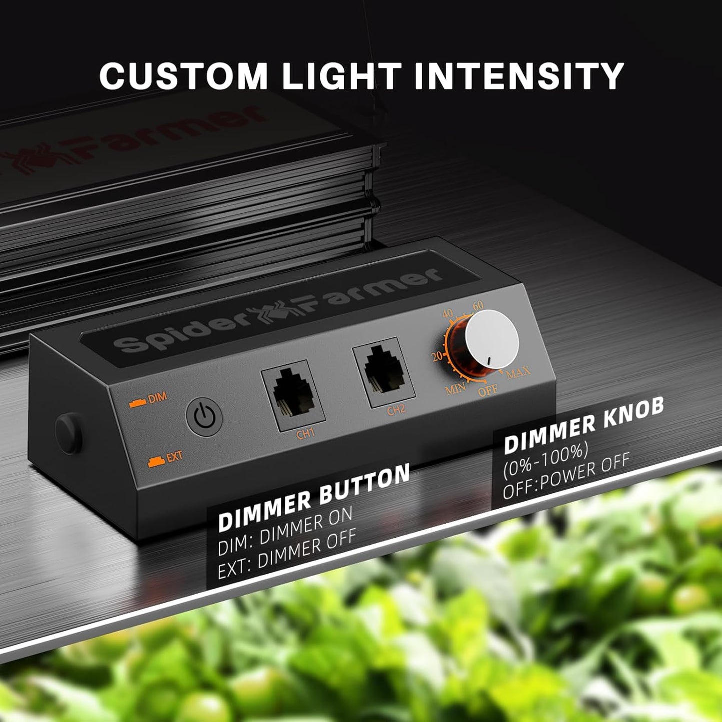 Spider Farmer SF1000, Samsung LM301H EVO Led Grow Light, Full Spectrum Plant Light, Dimmable & High Efficiency & Deeper Penetration Lamps for Seed Starting Vegetables Bloom in 2x2/3x3 Grow Tent