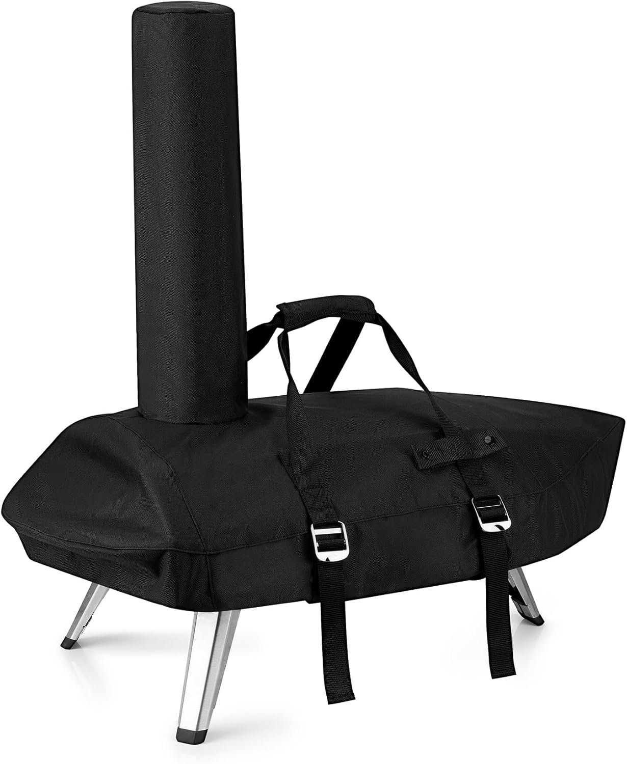 Onlyfire Chef Pizza Oven Cover for Ooni Karu 12, Outdoor Pizza Oven Protective Carry Cover, Heavy Duty Waterproof Weather Resistant Dust-Proof, Black