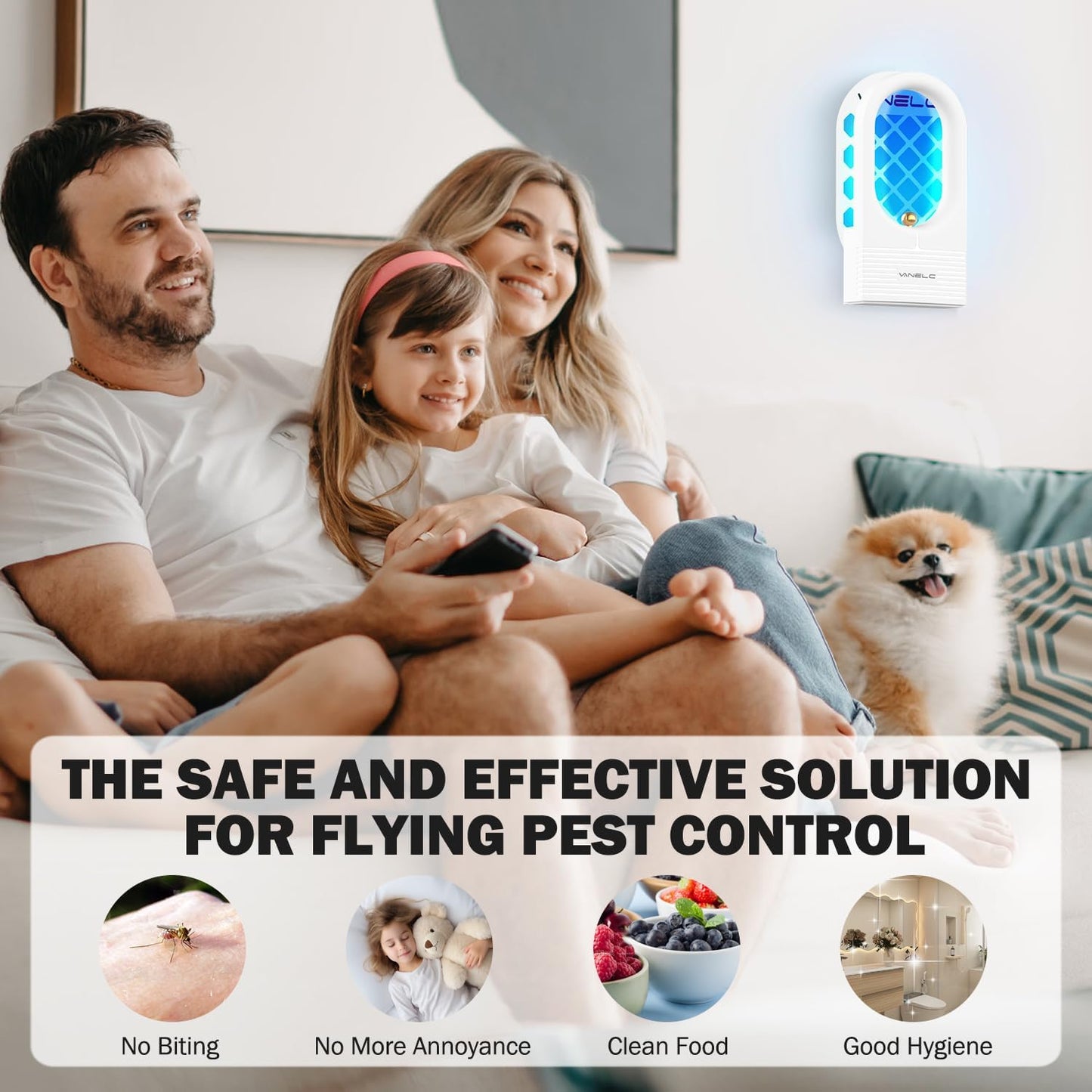 10 Pack Refills for Flying Insect Trap, Indoor Fly Trap for Moth, Gnat Killer Indoor, Bug Killer (Device Not Included) (Refill - 10 Double Sided Glue Cards)