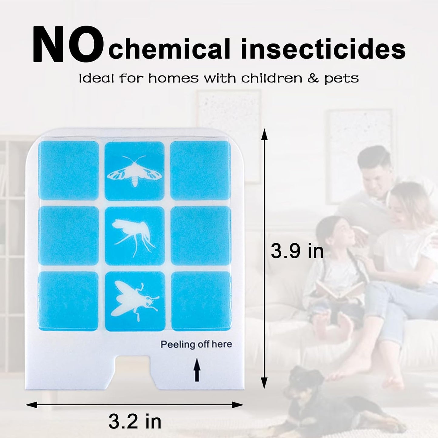 22 Pcs Refill Glue Cards Compatible with Safer Home SH502, SH503 Indoor Fly Trap and Dynatrapp DT3005W Plug-in Bug Light Trap