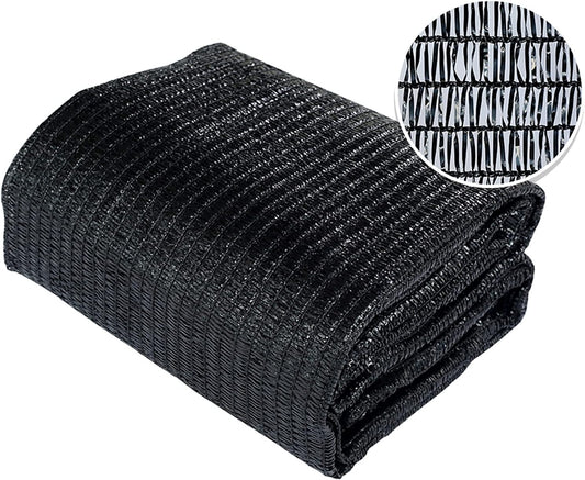 Agfabric SDR400812B 40% Sunblock Shade Cloth Cover with Clips for Plants 8’ X 12’, Black