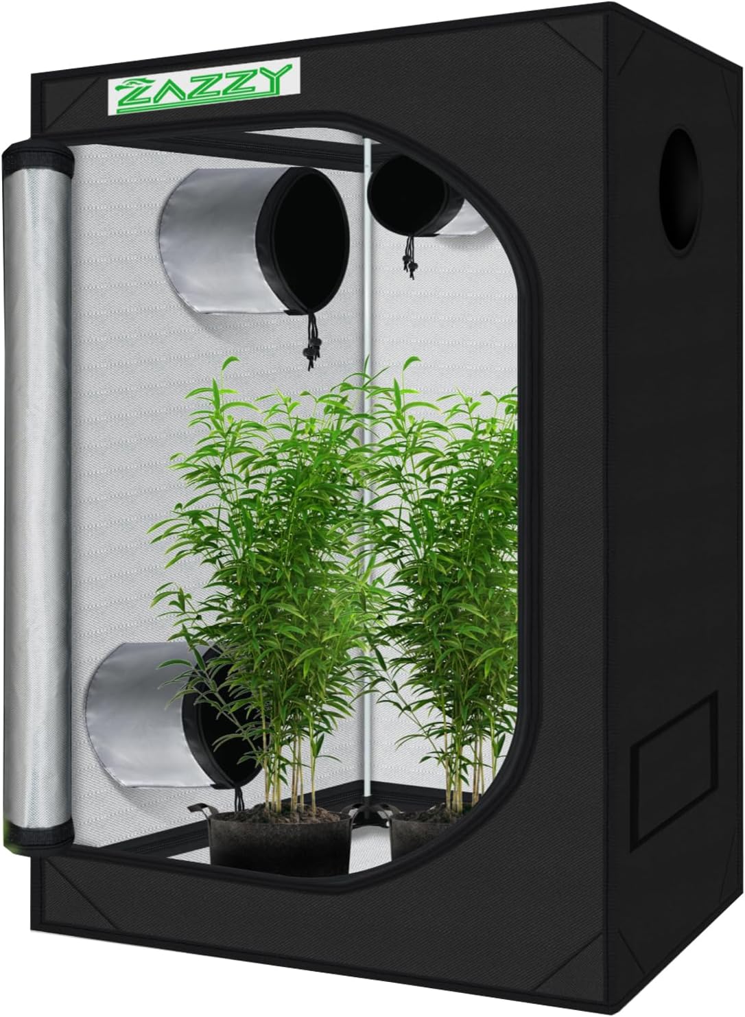 zazzy Tent for Plants Indoor, 48"x24"x60" Grow Tents Plant Tent 600D Mylar Reflective Grow Tent for Hydroponics Indoor Growing 4x2