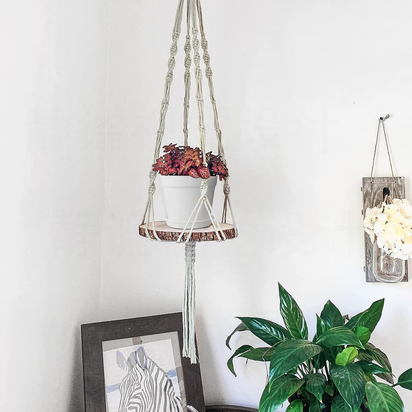 28 Pack 4 inch Small Plant Pots, Plastic Planters with Drainage Holes and Saucers for Flowers Plants, Succulents, Seed Starting Pots, White