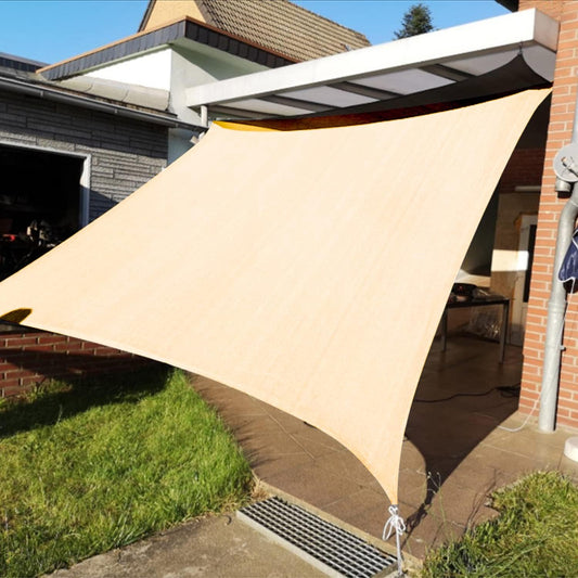 KANAGAWA 6'X18' Cream Custom Size Sun Shade Sail Rectangle UV Block Canopy Cover for Patio Backyard Lawn Garden Outdoor (Customized Available)