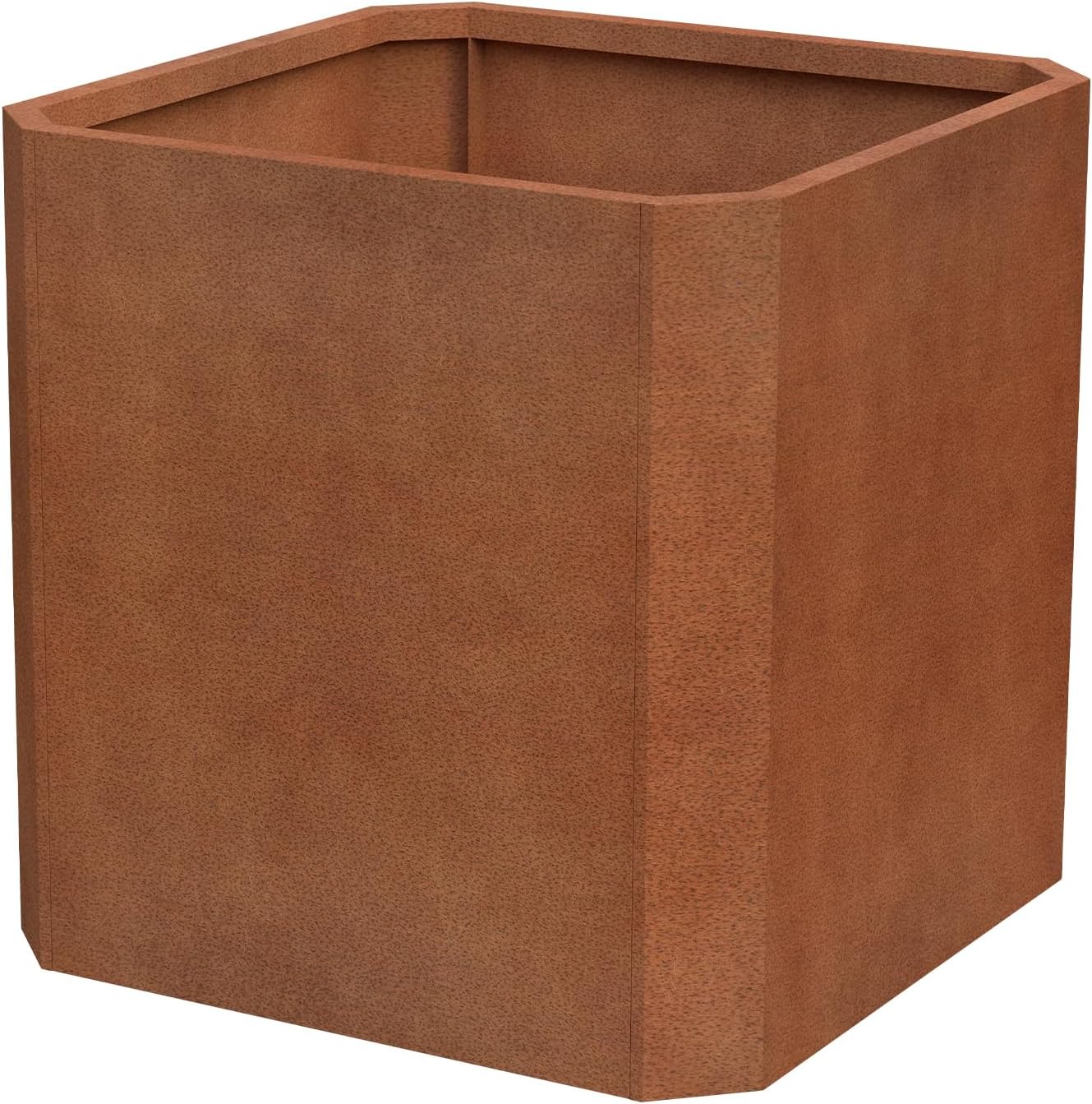 Corten Steel Planter Box-26"x26"x26"-Large Square Planter Matel -Outdoor Indoor- Heavy Duty Rustic Tall Planter Flower Pot Commercial Residential for Patio Porch Deck Home Backyard